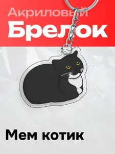 Брелок на ключи Мем котик 8