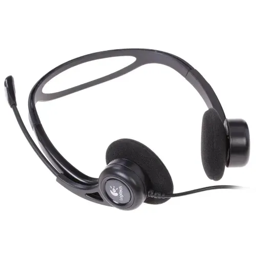 Гарнитура Logitech PC Headset 960 USB для компьютеров Проводная с микрофоном
