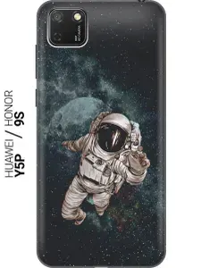 Силиконовый чехол на Honor 9S / Huawei Y5P / Хуавей У5Р / Хонор 9с с принтом "Космонавт"