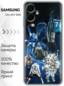 Чехол для Samsung Galaxy A06 с принтом Реал Мадрид Роналдо на Самсунг Галакси А06