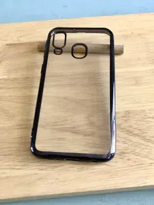 Чехол для Samsung A40 (A405F) / Чехол для Самсунг А40, прозрачный противоударный плотный, с рамкой