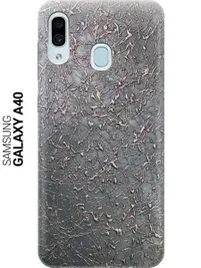 Силиконовый чехол на Samsung Galaxy A40 / Самсунг А40 с принтом "Бронзовые брызги"