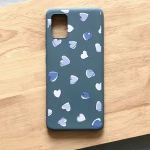 Чехол для Samsung A51 (A515F) / чехол на Самсунг А51, плотный, матовый, приятный на ощупь, противоударный, голубой