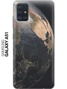 Силиконовый чехол на Samsung Galaxy A51 / Самсунг А51 с принтом "Пряжа"