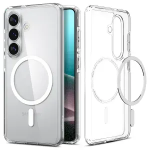 Чехол Spigen на Samsung Galaxy S26 (ACS10734) Ultra Hybrid (MagSafe) / Спиген чехол для Самсунг Галакси С26 Прозрачный/Белый