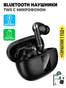 Hoco Наушники EQ26 Nice true wireless ANC+ENC BT headset, чёрные
