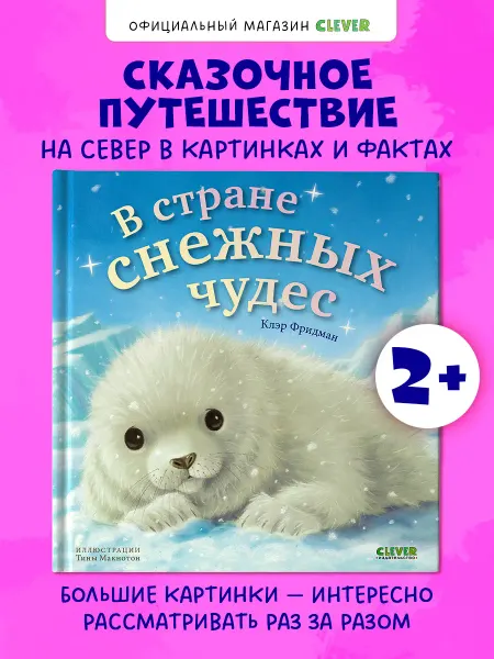 Издательство CLEVER Книжки-картинки. В стране снежных чудес. Книги для детей