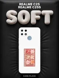 Чехол на Oppo Realme C25 / C25s Soft Touch с принтом "Greetings from Tokyo"