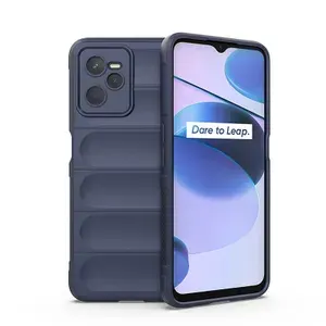 Противоударный чехол Flexible Case для Realme C35 (синий)