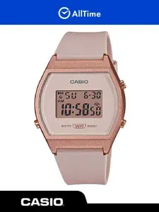 Часы наручные женские Casio Collection LW-204-4AEF / Часы электронные спортивные кварцевые розовые японские