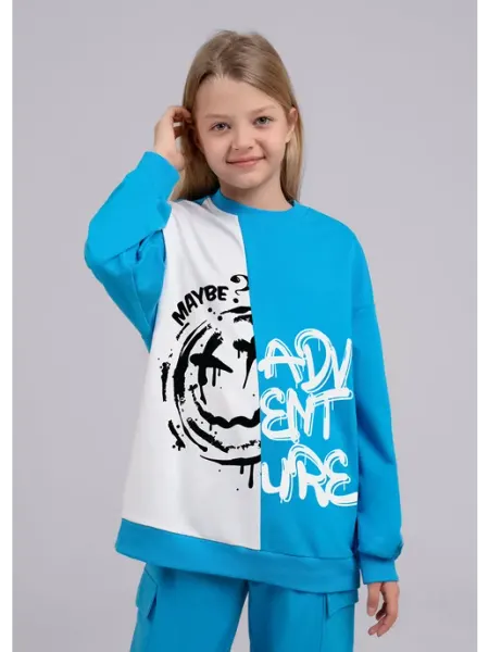 CLEVER WEAR Свитшот детский из хлопка