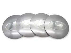 Наклейки на колесные диски Hyundai full chrome D-45mm