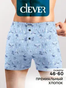 Трусы боксеры CLEVER WEAR Коллекция с рисунком, 1 шт