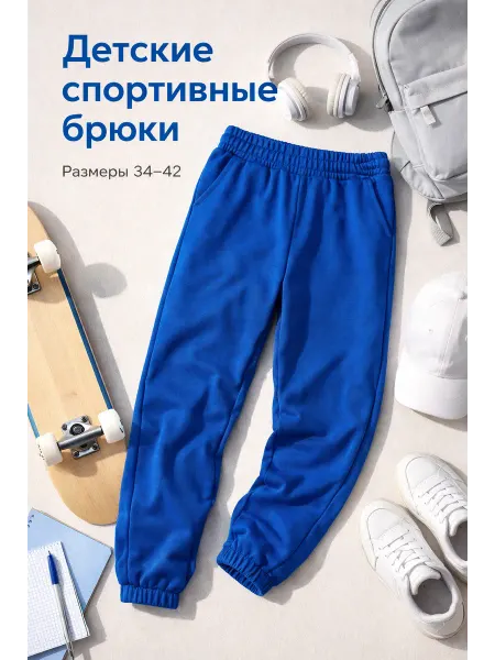 CLEVER WEAR Брюки джоггеры детские из футера петля