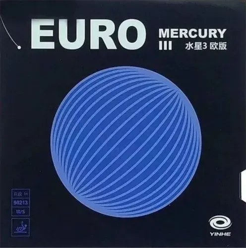 Накладка для ракетки настольного тенниса Yinhe Mercury III Euro (Soft), Красный, толщина губки max