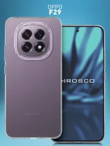 Чехол для OPPO F29 (ОППО Ф29) с защитой модуля камер, прозрачный ROSCO