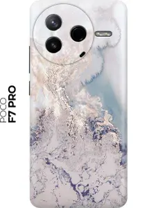 Силиконовый чехол на Poco F7 Pro с принтом "Мраморная волна"