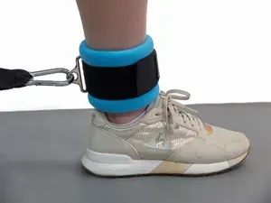 Манжета для ног ремень на ногу для тренажера Original FitTools, синий