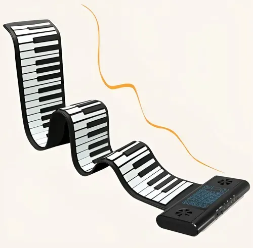 Портативное цифровое гибкое пианино Xiaomi Silicon Flexible Roll Up Piano PS88