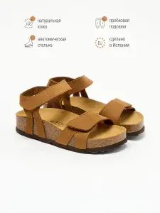 Босоножки FOOTWELL Кожаные На платформе Пробковые