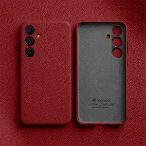 Кожаный чехол накладка Melkco Origin Regal SС для Samsung Galaxy S24+, красный