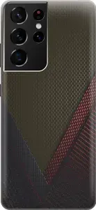 Силиконовый чехол на Samsung Galaxy S21 Ultra / Самсунг С21 Ультра с принтом "Полотна"