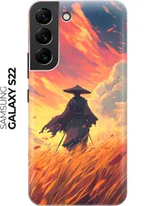 Силиконовый чехол на Samsung Galaxy S22 с принтом "Ронин"