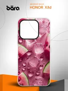 Двойной чехол на Honor X8d / Хонор Икс8д с рисунком Арбуз со льдом