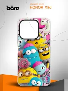 Двойной чехол на Honor X8d / Хонор Икс8д с картинкой Миньоны