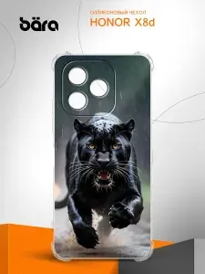 Чехол на Honor X8d / Хонор Х8д Черная Пантера