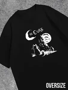 Футболка Urban Legend Style с котом оверсайз y2k 1 шт