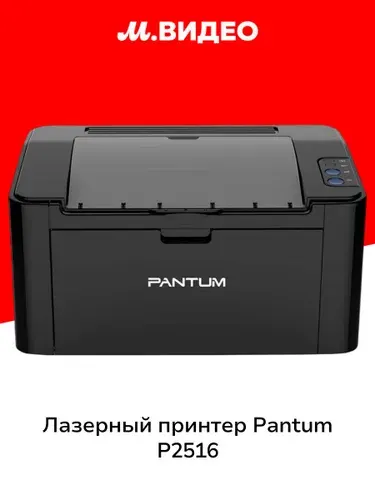 Pantum P2516 Принтер лазерный черно-белый, черный