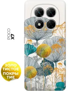 Силиконовый чехол на Poco X7 с принтом "Природная гармония"