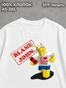Футболка с принтом roblox Форсекен 1 шт
