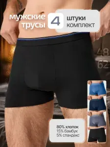 Трусы боксеры Cloth Нижнее белье, 4 шт