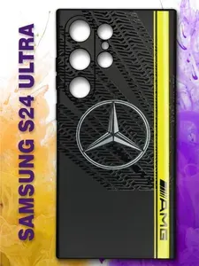Чехол на Samsung S24 Ultra для Самсунг С24 Ультра с принтом Мерседес