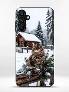 Новогодний чехол для телефона Samsung S25