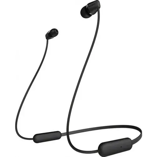 Sony WI-C200, черный, наушники беспроводные спортивные