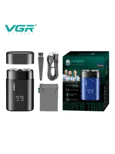 VGR Машинка для стрижки V-347, черный, черный матовый