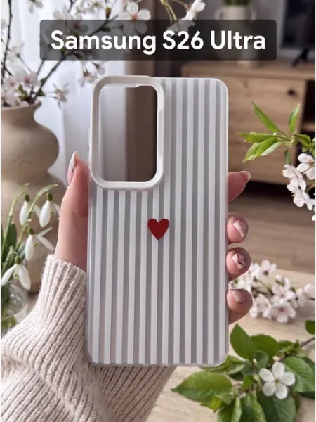 Good Luck Clover Чехол на Samsung S26 Ultra Бабочка Оранжевая