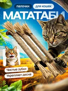 Игрушка для кошек с кошачьей мятой, палочки мататаби лакомство для кошек, 3 шт