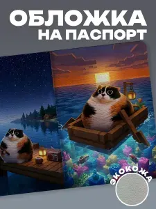Обложка на паспорт Котость мем Куки кот