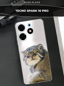 Чехол на Техно Спарк10 Про кот