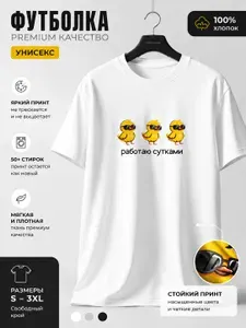 Футболка Работаю сутками 1 шт