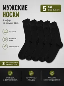 Носки мужские носки, 5 пар