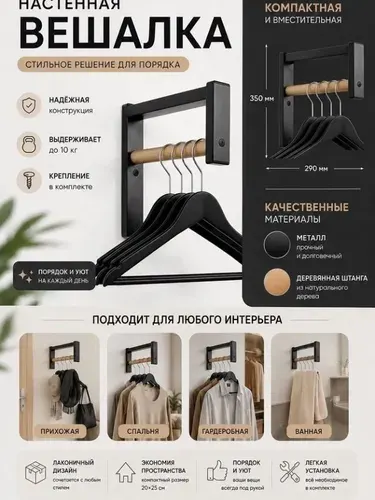 Вешалка настенная