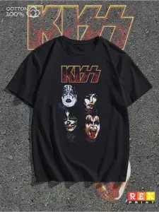 Футболка с принтом Kiss 1 шт