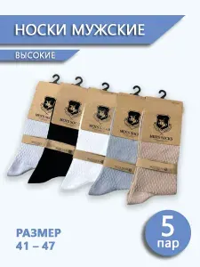Носки мужские, 5 пар