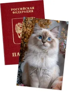 Обложки на паспорт с котиками