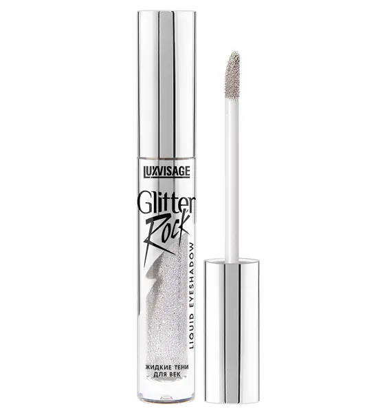 Тени для век жидкие Luxvisage GLITTER ROCK тон 301 Silver Rain